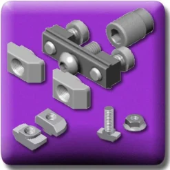 Accesorios para la Fijación de Elementos a Perfiles de Aluminio T6-T8-T10