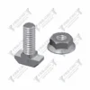 Tornillo Cabeza Martillo para Perfil de Aluminio de 25x25 1 Tornillo cab. martillo + tuerca para perfil estructural de aluminio con canal de 6mm.