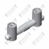 Conector doble (Acero zincado) # Butt joint (Zinc plated steel)
