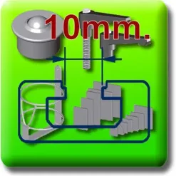 Acccesorios de Montaje en Perfiles de Aluminio Canal T10 mm.