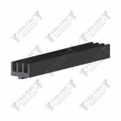 Perfil corredera triple (Polietileno, negro) # Triple sliding door profile (Polyethylene, black)